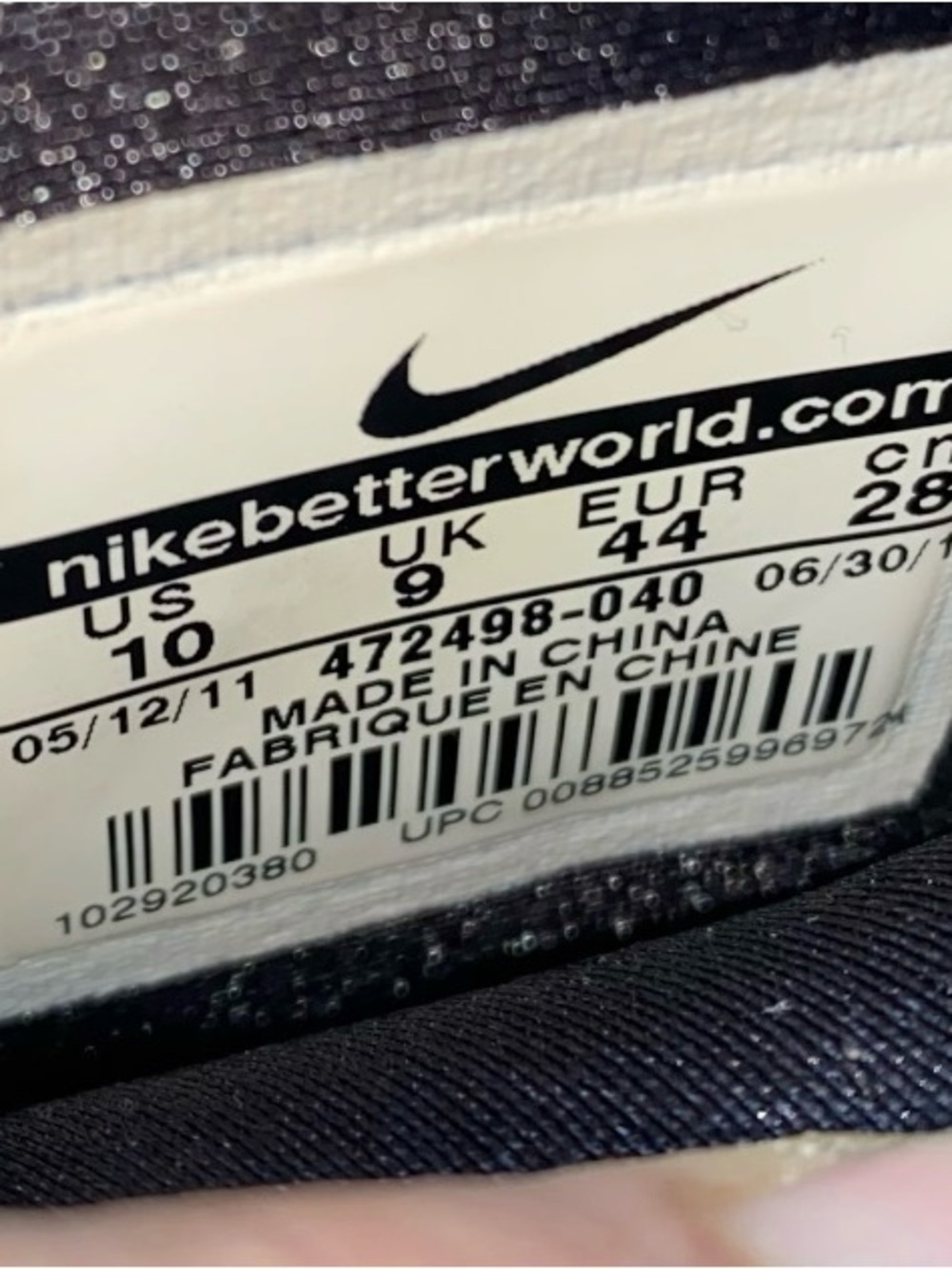MENS Size 10 Nike Total Air Foamposite Max 2011 Metallic Silver VTG 472498-040 - Picture 13 of 13